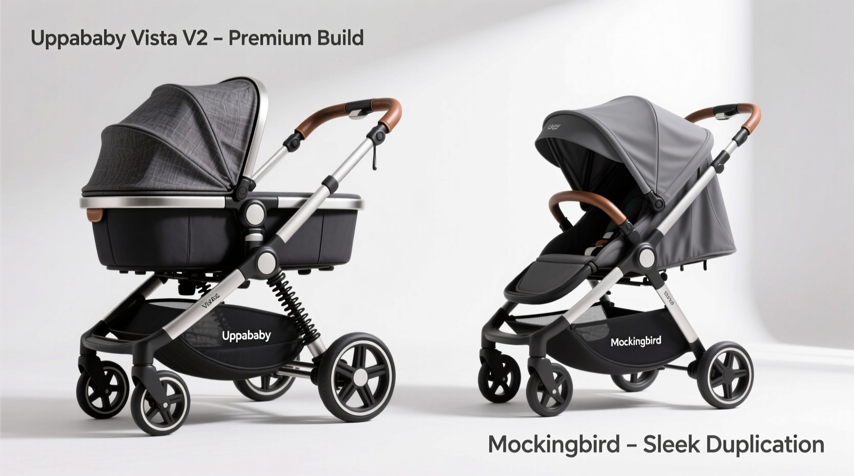 uppababy vista v2 vs mockingbird is the luxury stroller really better than the dupe