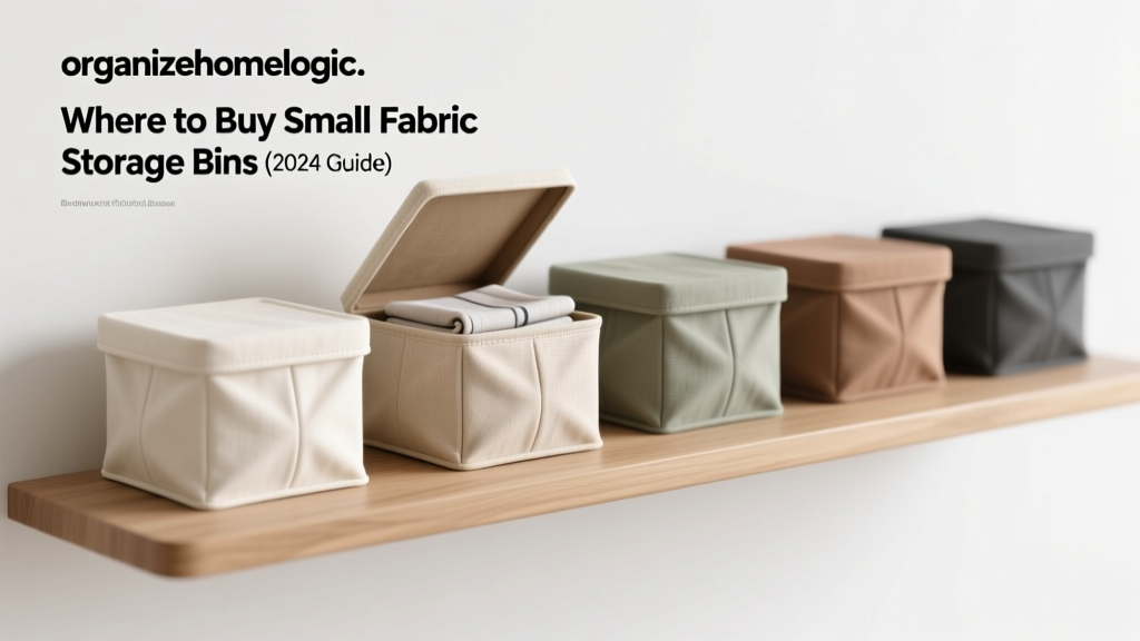 Where to Buy Small Fabric Storage Bins (2024 Guide)