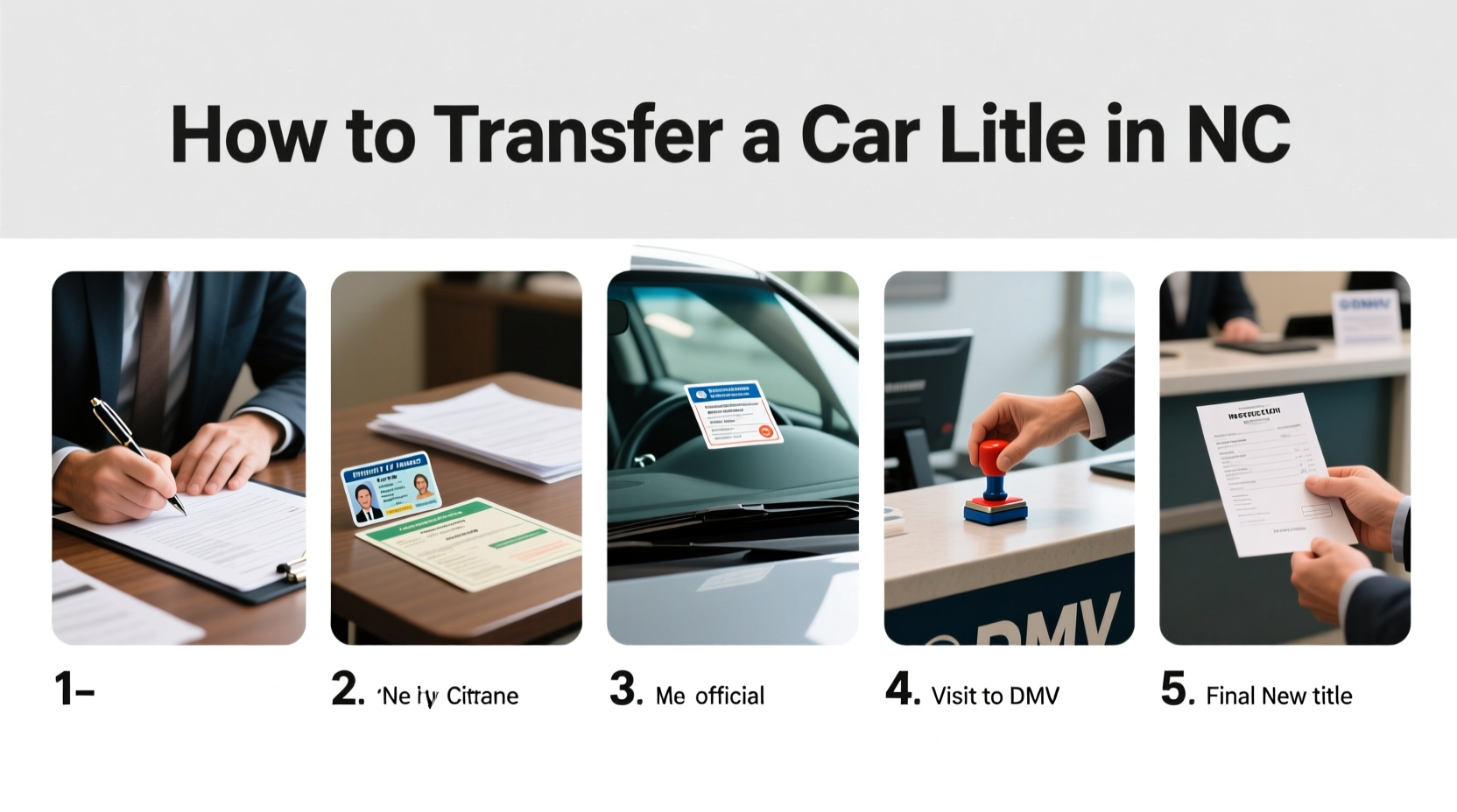how do i transfer a car title in nc