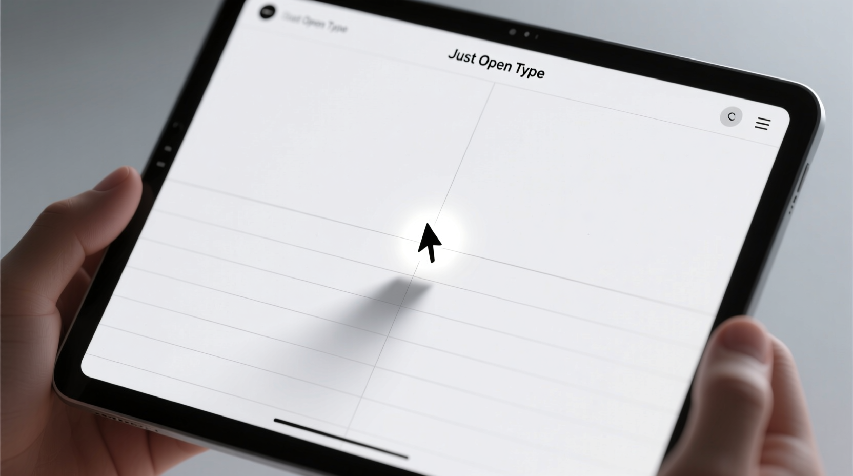 just open type is a fast minimal notes and journalin
