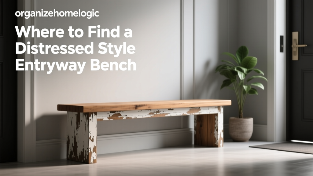 Where to Find a Distressed Style Entryway Bench