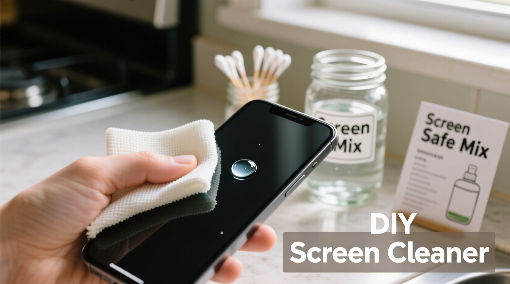 how to make a homemade screen cleaning solution safely