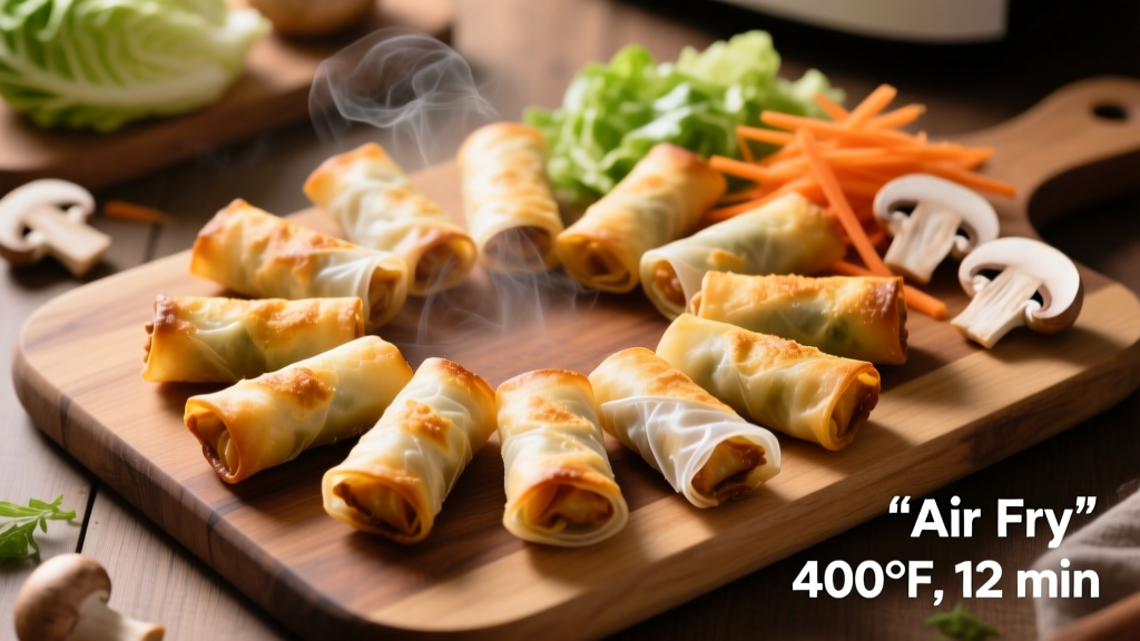 How to Air Fry Frozen Spring Rolls Perfectly
