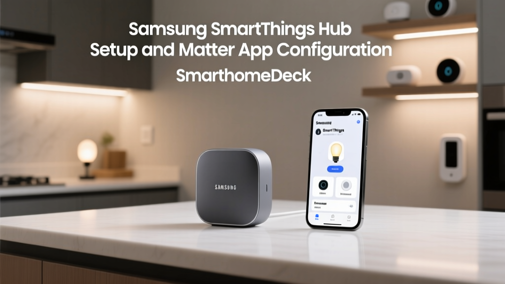 Samsung SmartThings Hub Setup and Matter App Configuration