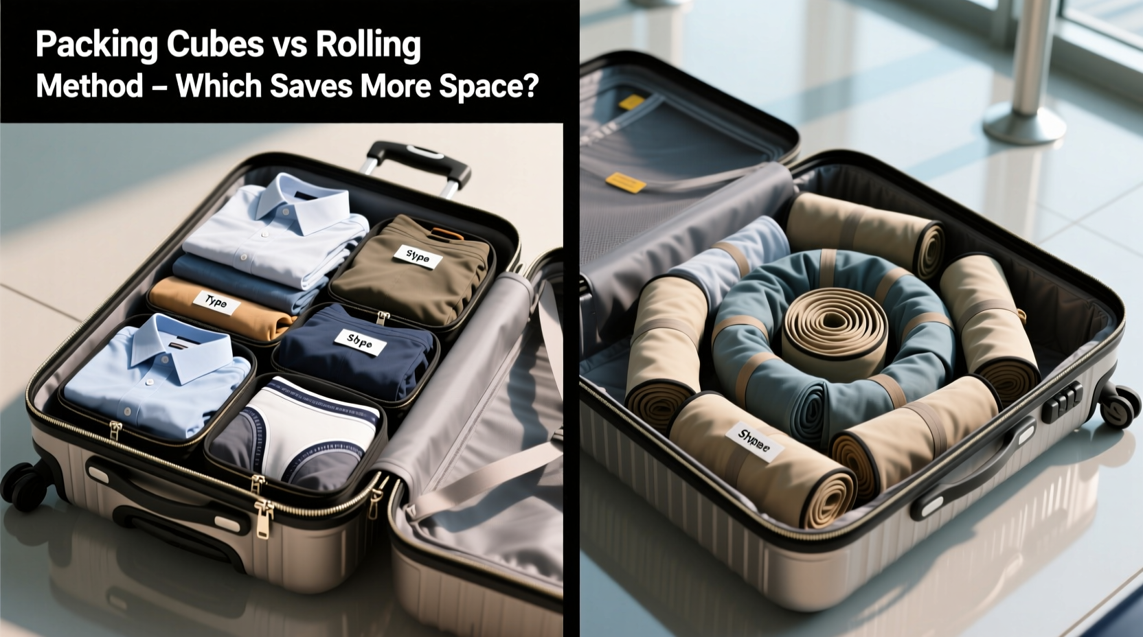 packing cubes vs rolling method which actually saves space in a carry on
