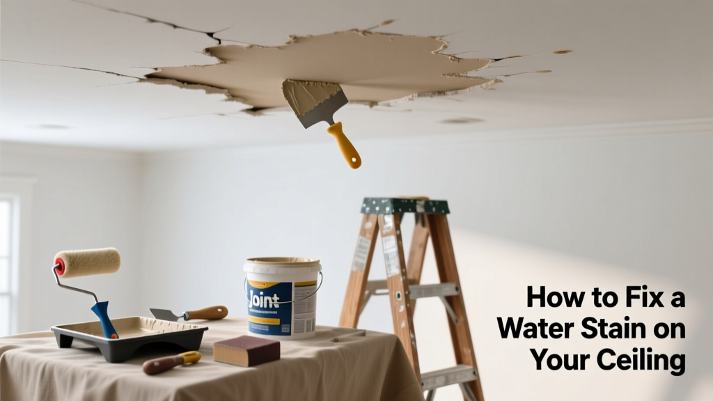 How to Fix a Water Stain on Your Ceiling