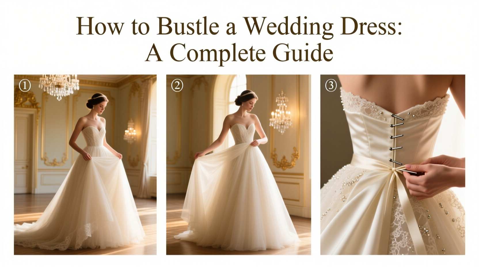 how to bustle wedding dress