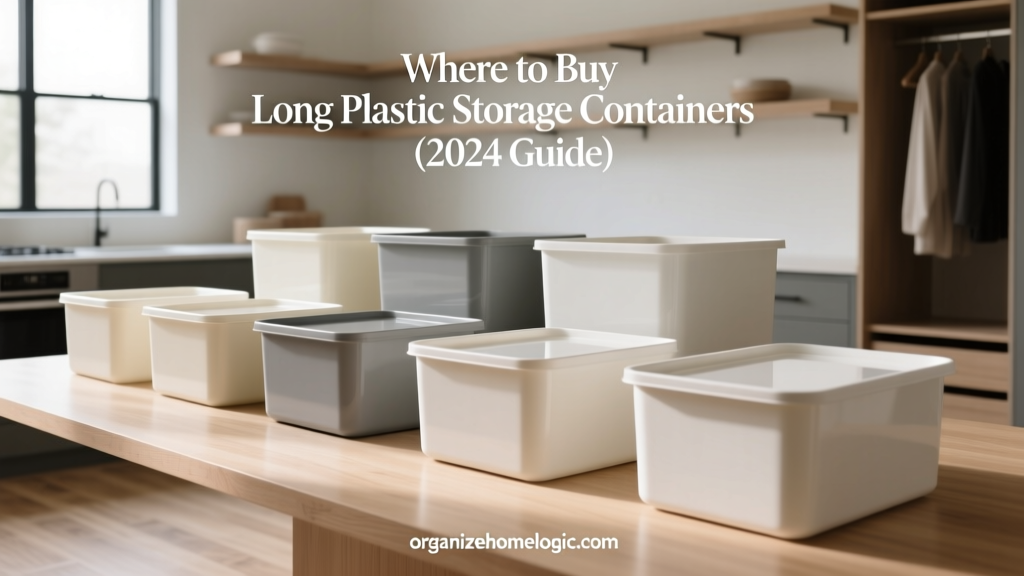 Where to Buy Long Plastic Storage Containers (2024 Guide)