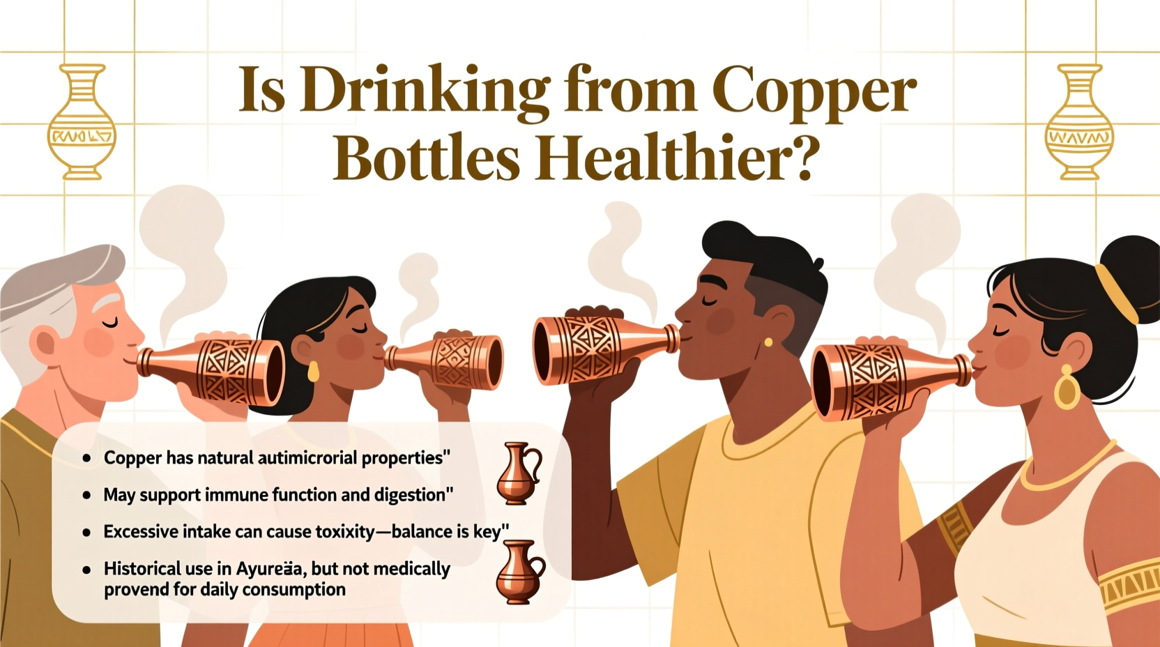 is drinking from copper bottles healthier or just an ancient myth
