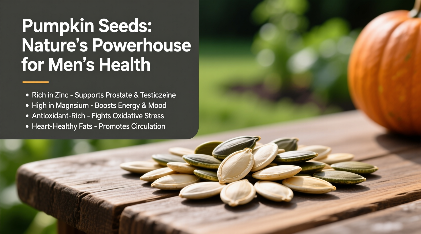 Pumpkin Seeds Benefits for Men: Science-Backed Health Effects