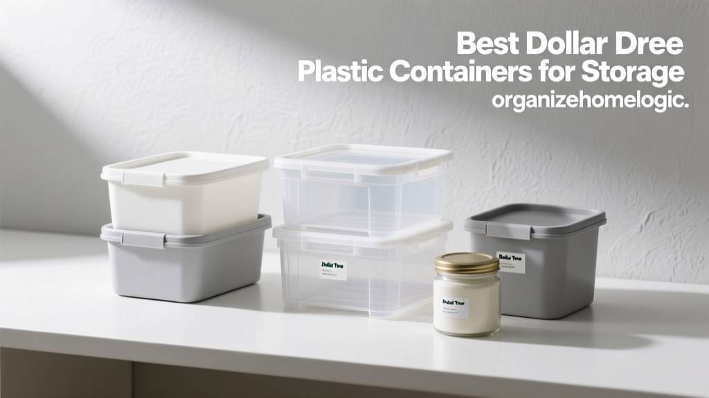 Best Dollar Tree Plastic Containers for Storage