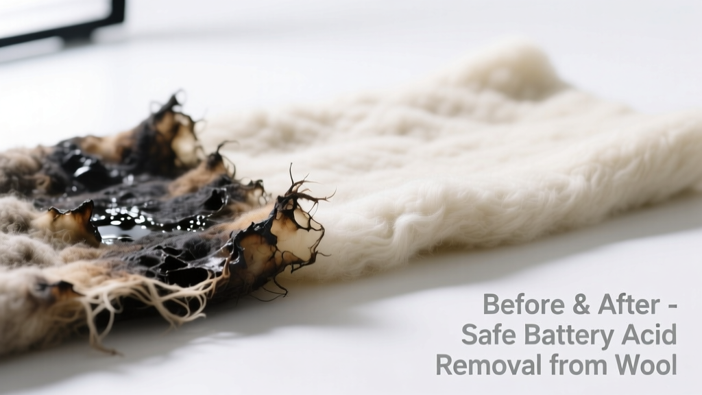 How to Remove Battery Acid from Wool Safely