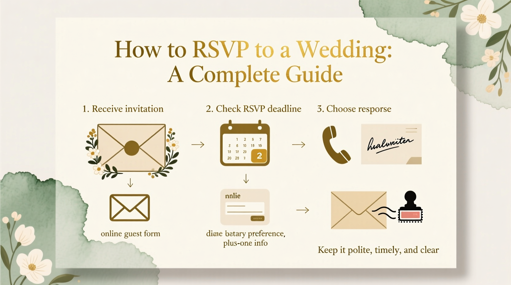 how to rsvp to a wedding