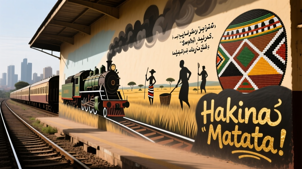 Tanzanian Cultural Messages on Wall Murals in Dar es Salaam