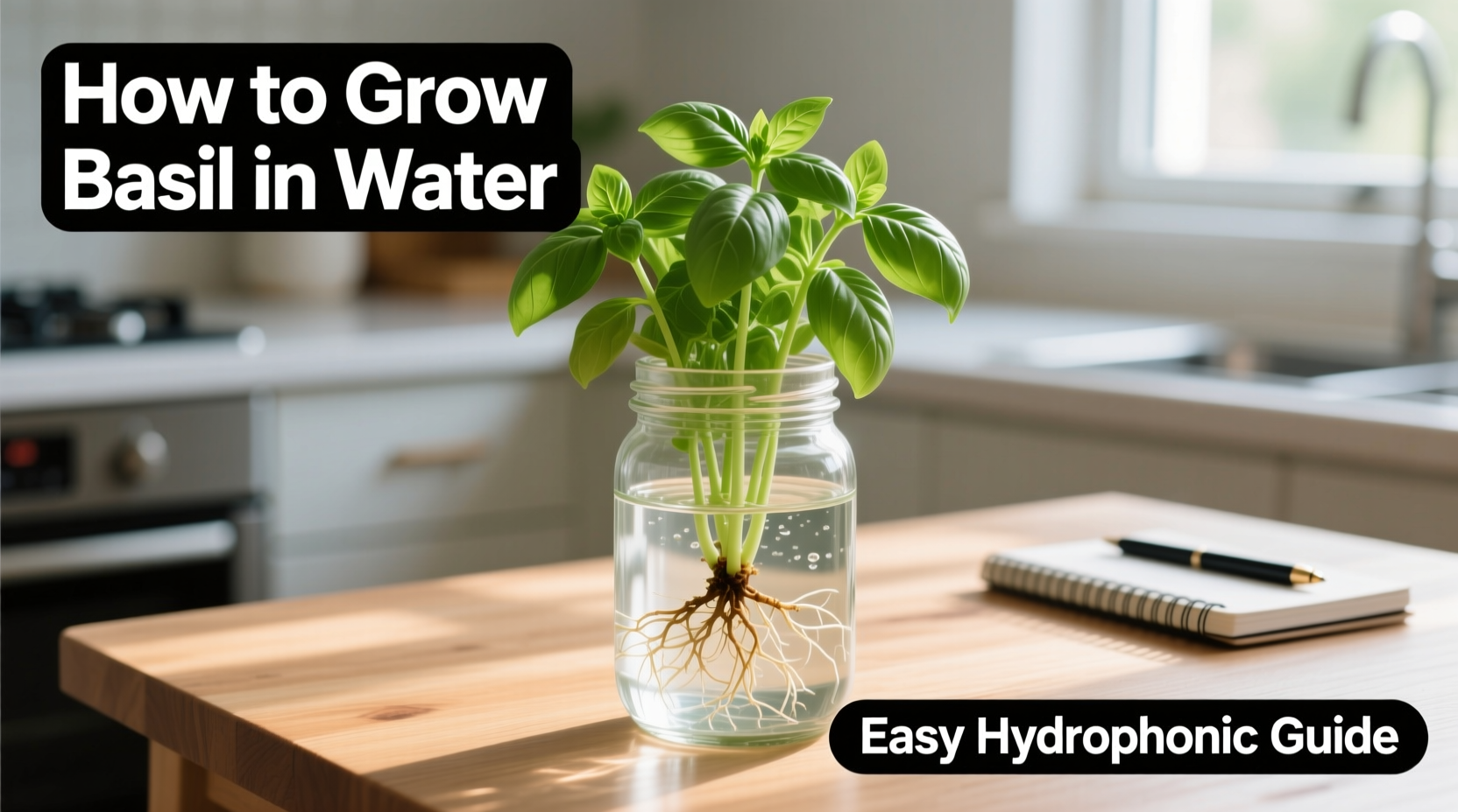 Grow Basil in Water: 5 Easy Steps | TheHomeSprouts