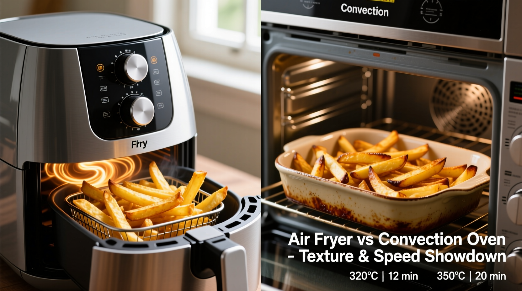 air fryer vs convection oven for crispy fries which wins on texture and speed
