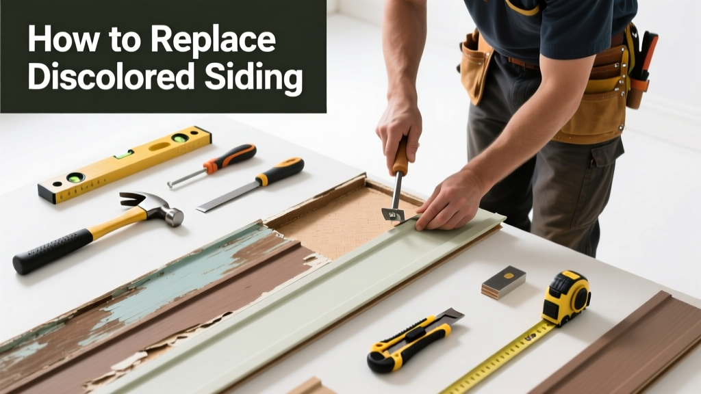 How to Replace Discolored Siding Sections