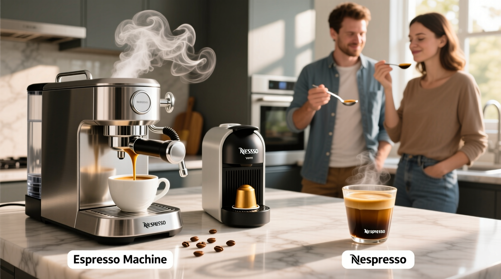 espresso machine vs nespresso is the taste difference noticeable to non experts