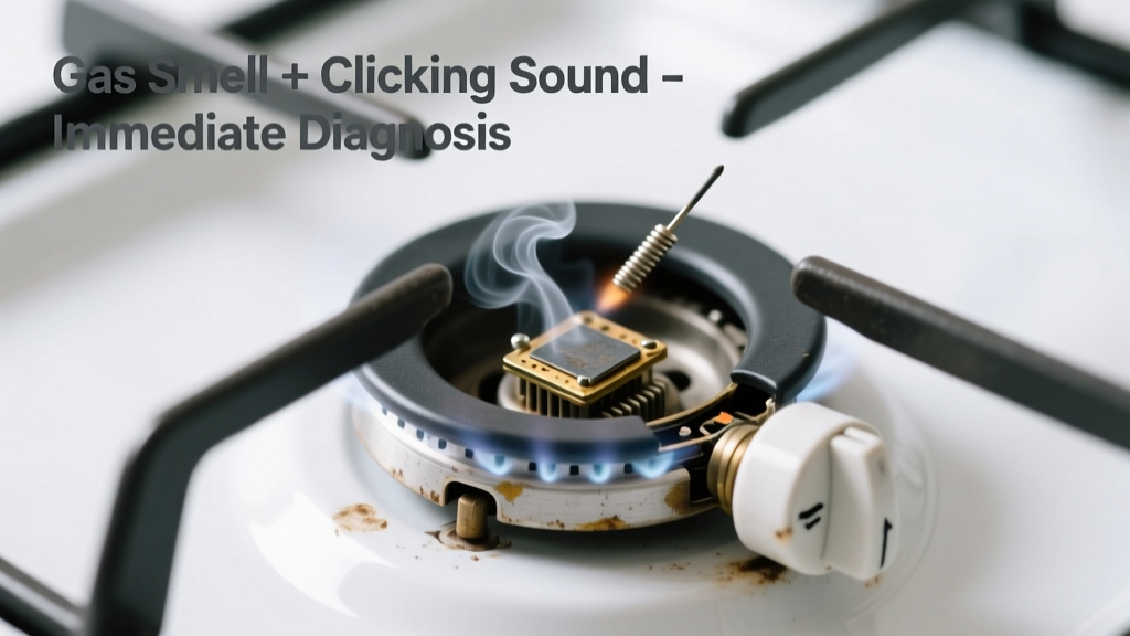 Gas Smell Near Appliance Making Clicking Sound: Quick Diagnosis