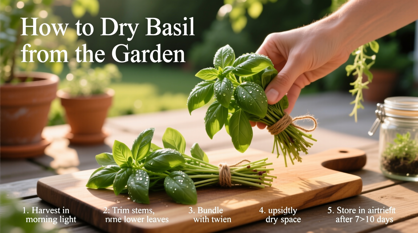 3 Ways to Dry Basil at Home | TheHomeSprouts