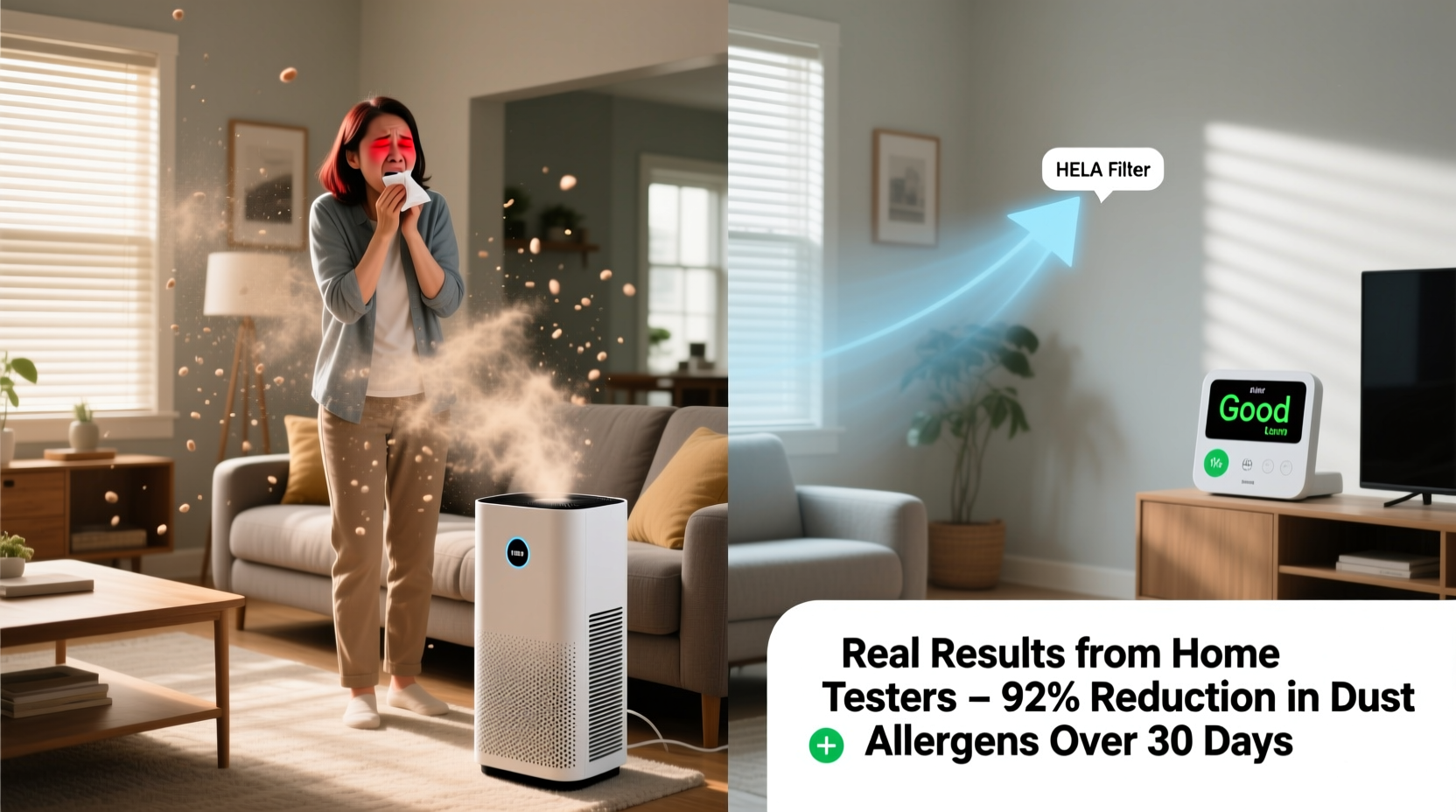 do air purifiers help with dust allergies real results from home testers