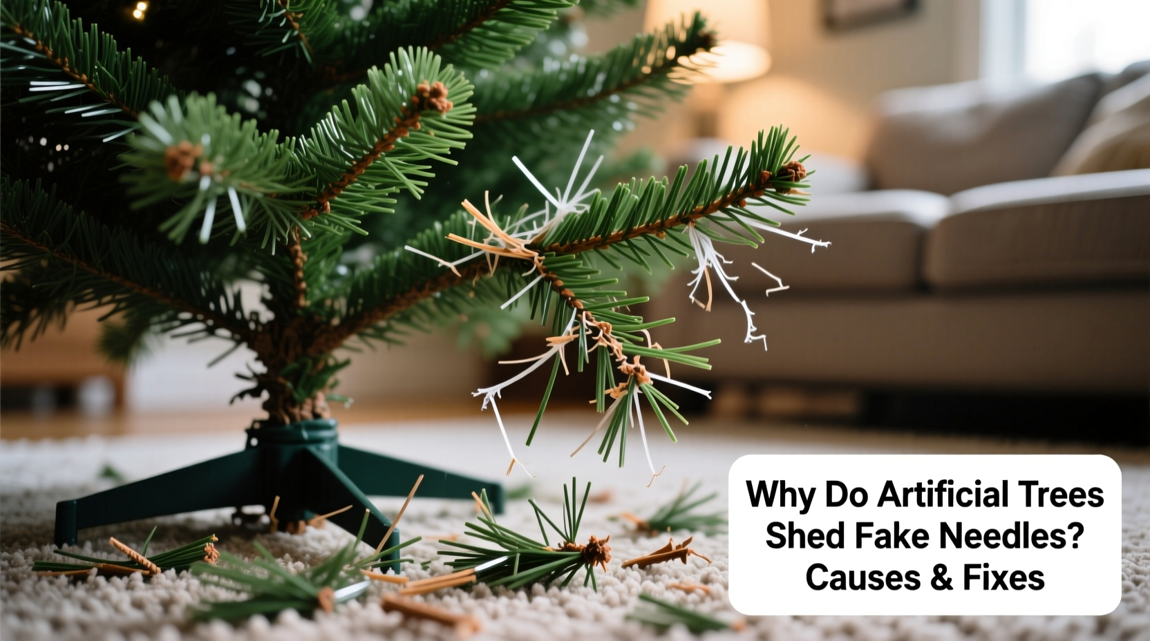 why does my artificial tree shed fake needles causes and fixes