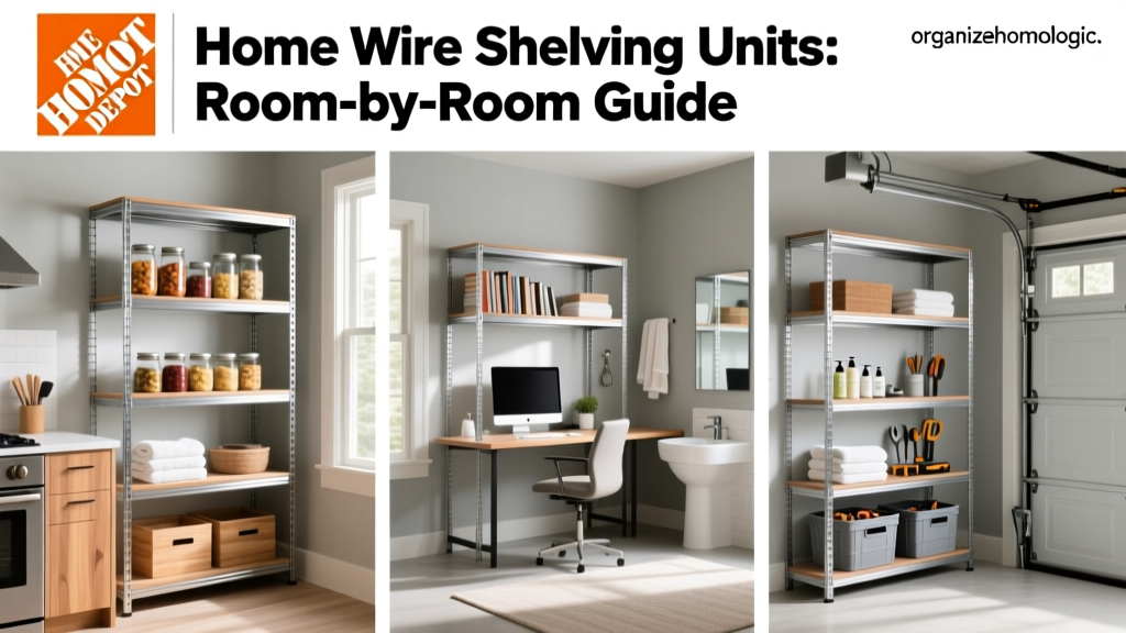 Home Depot Wire Shelving Units: Room-by-Room Guide