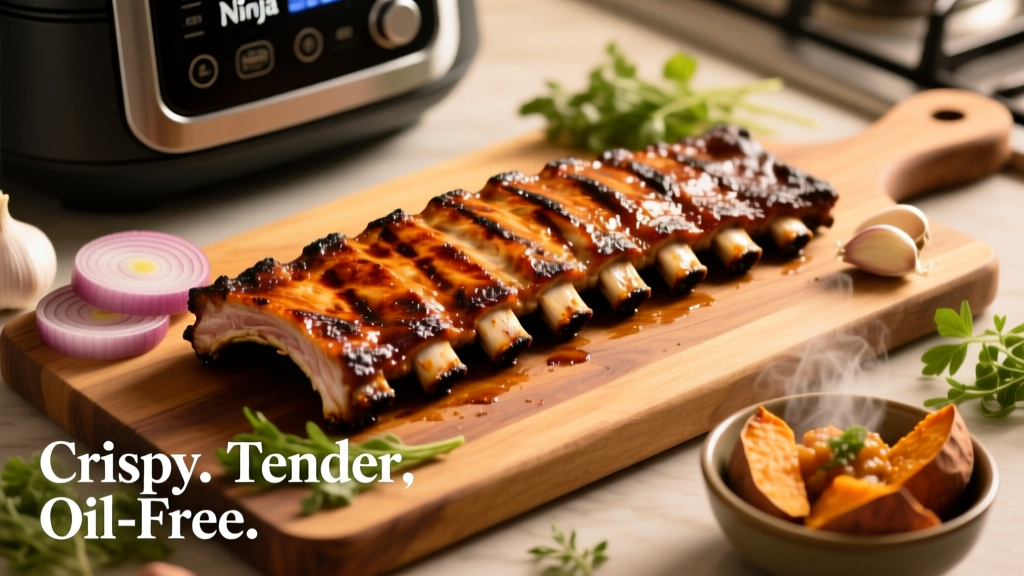 Perfect Ribs in Ninja Foodi Grill: Crispy, Tender & Oil-Free