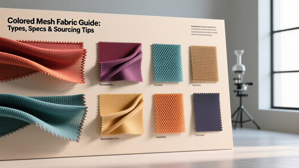 Colored Mesh Fabric Guide: Types, Specs & Sourcing Tips