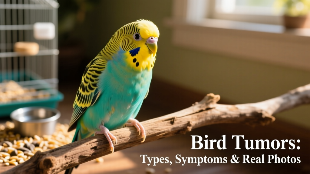 Close-up of a healthy budgie perched calmly, showing smooth plumage and alert posture