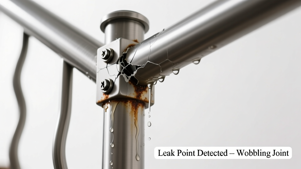 Wobbly Stair Railing Leaking Water: Quick Diagnosis