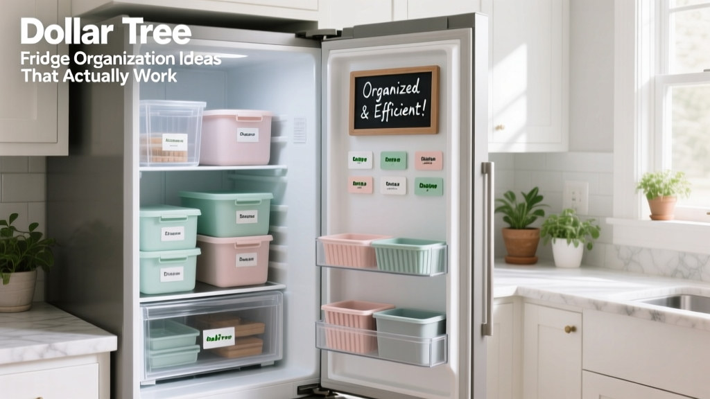 Dollar Tree Fridge Organization Ideas That Actually Work