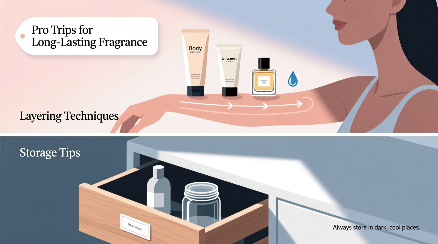 how to make your perfume last longer using layering techniques and storage tips