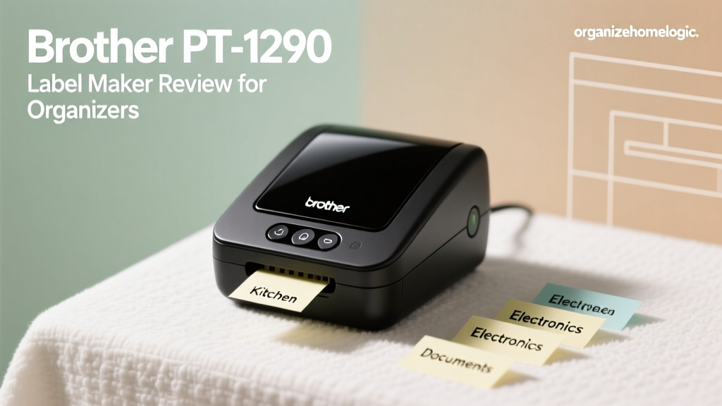 Brother PT-1290 Label Maker Review for Organizers