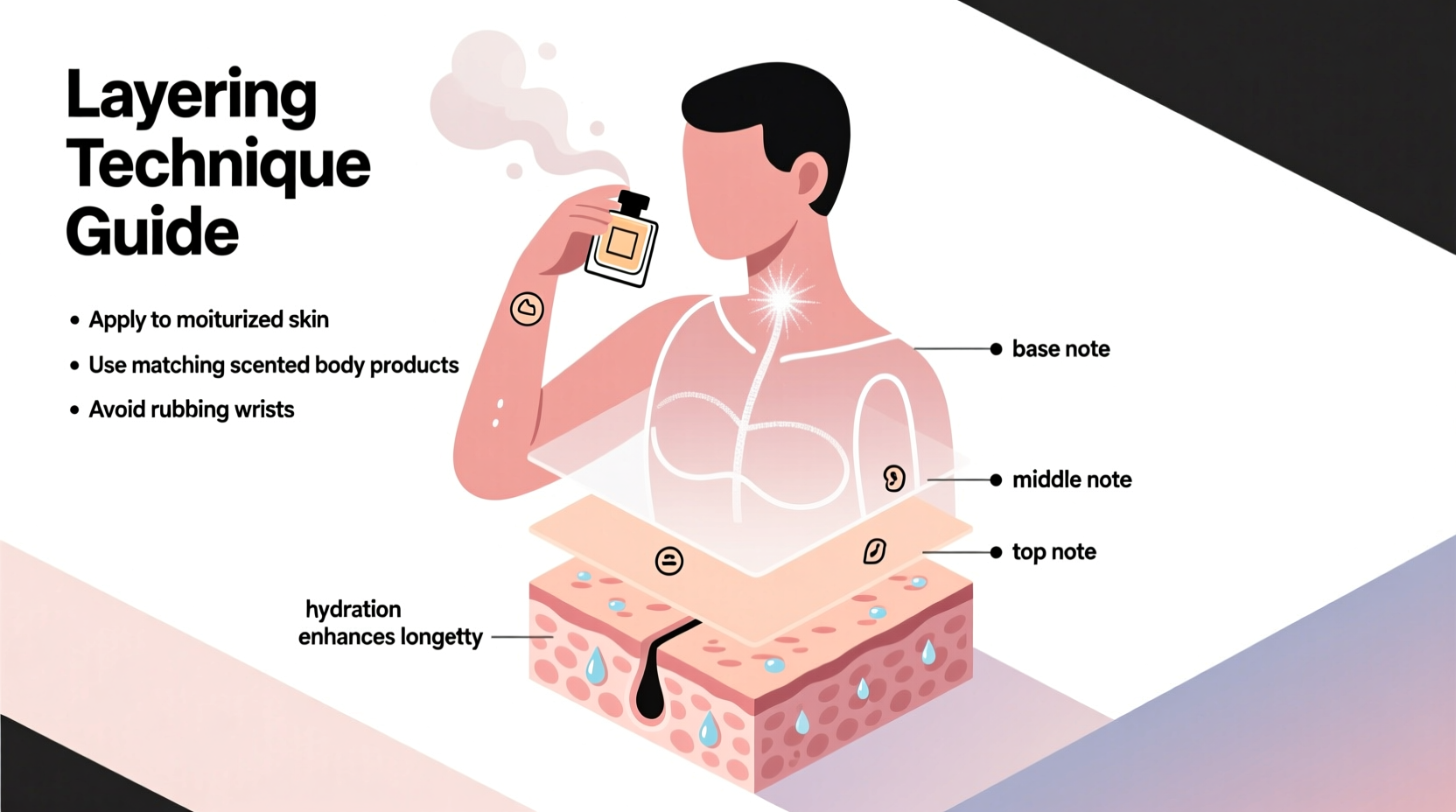 how to make your perfume last longer using layering techniques and placement