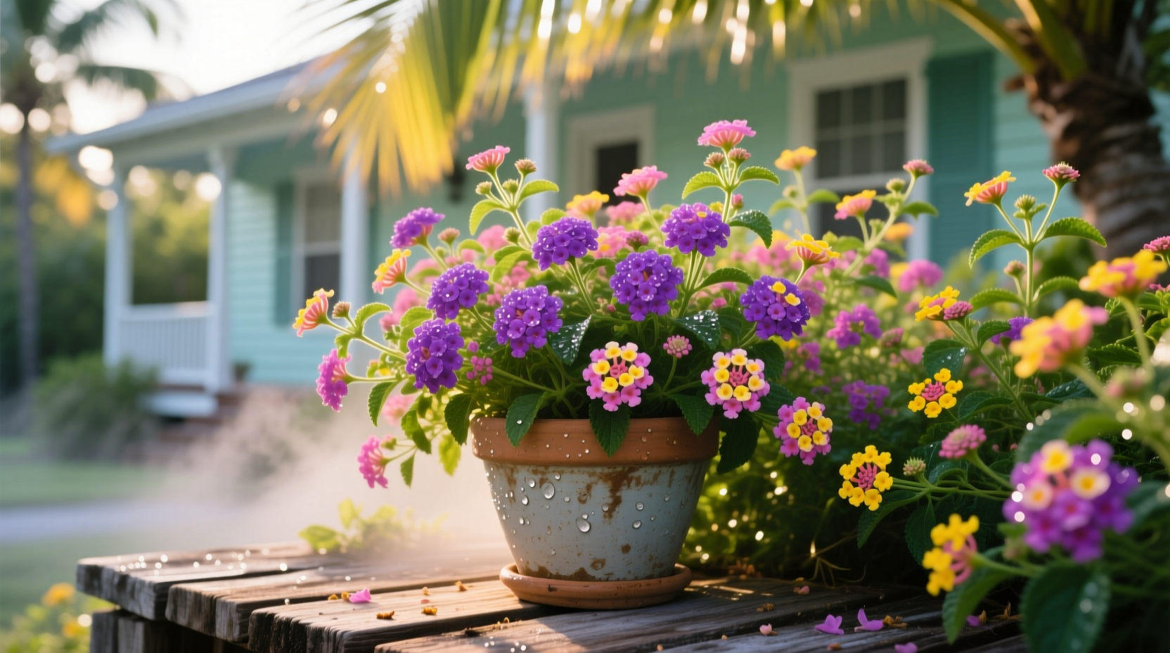 add a florida touch with lantana plants