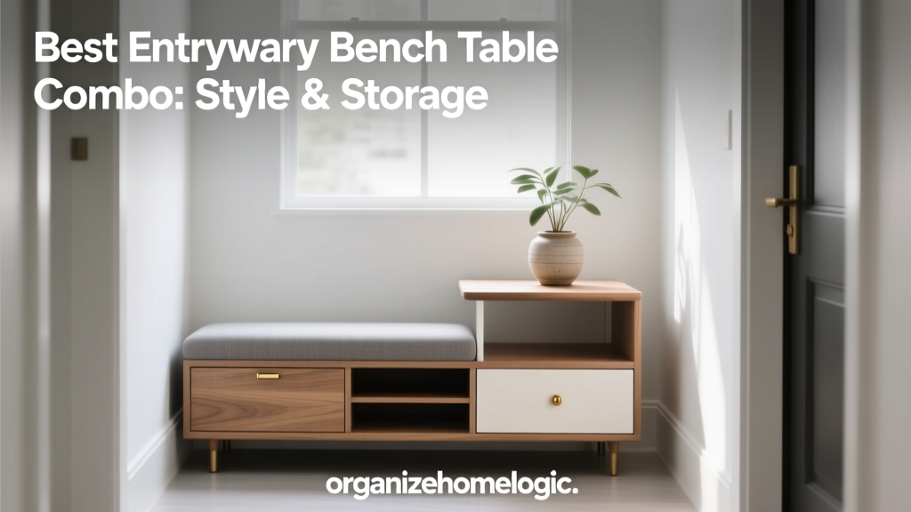 Best Entryway Bench Table Combo: Style & Storage