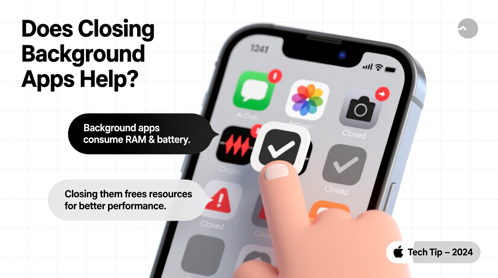 does closing apps in the background improve phone performance