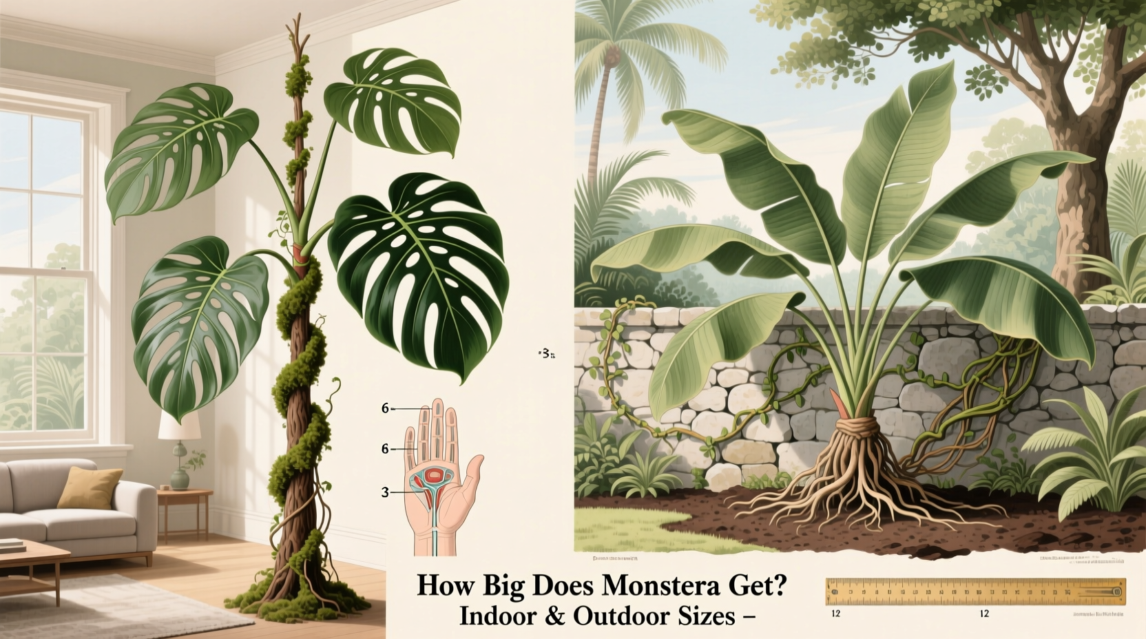 Monstera Size Guide: 10ft+ Growth Potential | TheHomeSprouts