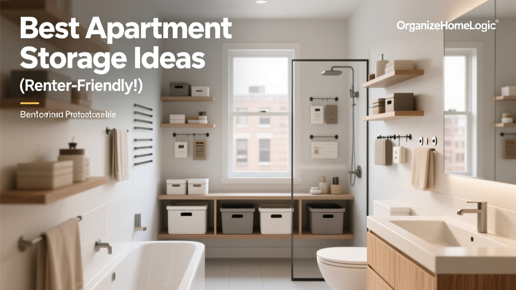 Best Apartment Bathroom Storage Ideas (Renter-Friendly!)