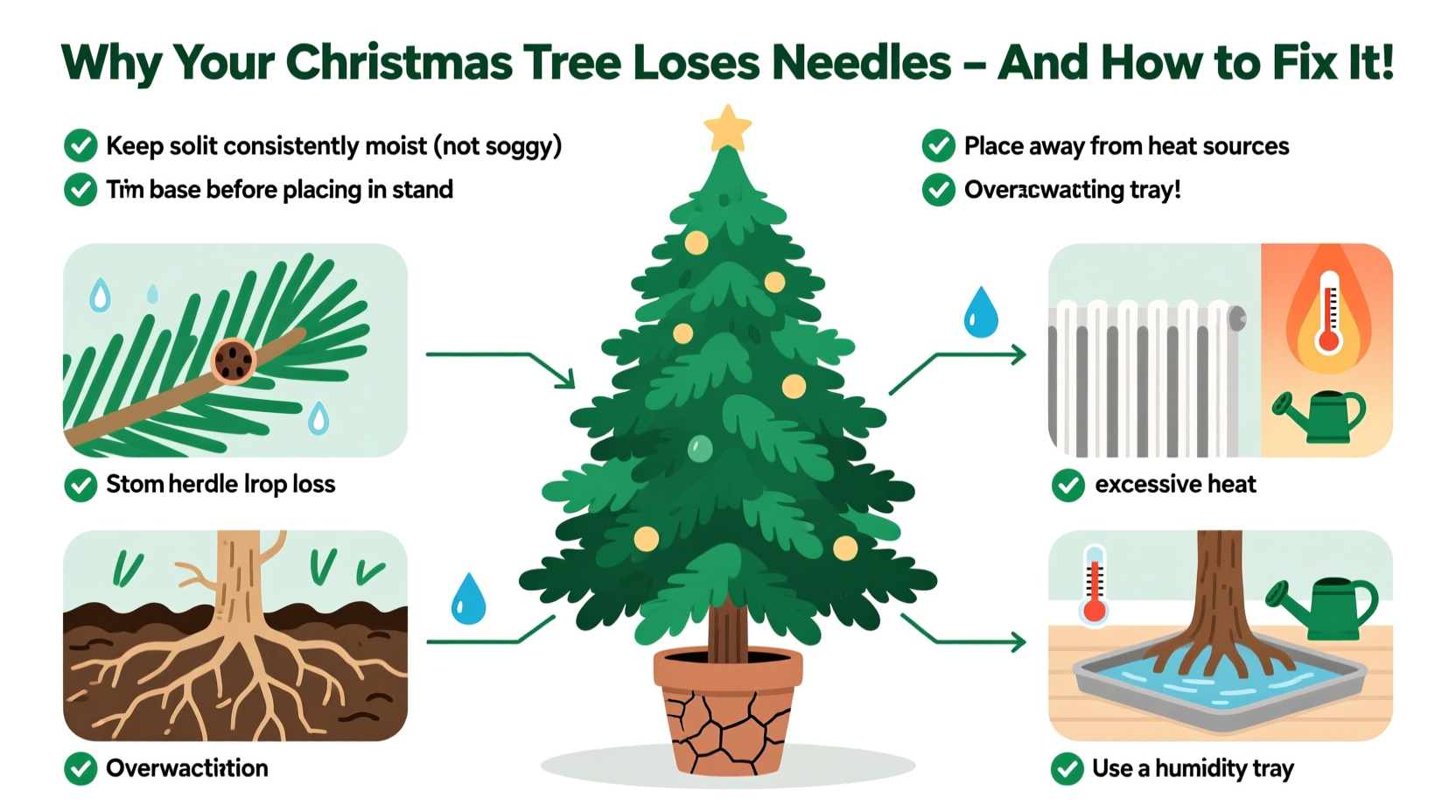 why does my christmas tree lose needles within days solutions