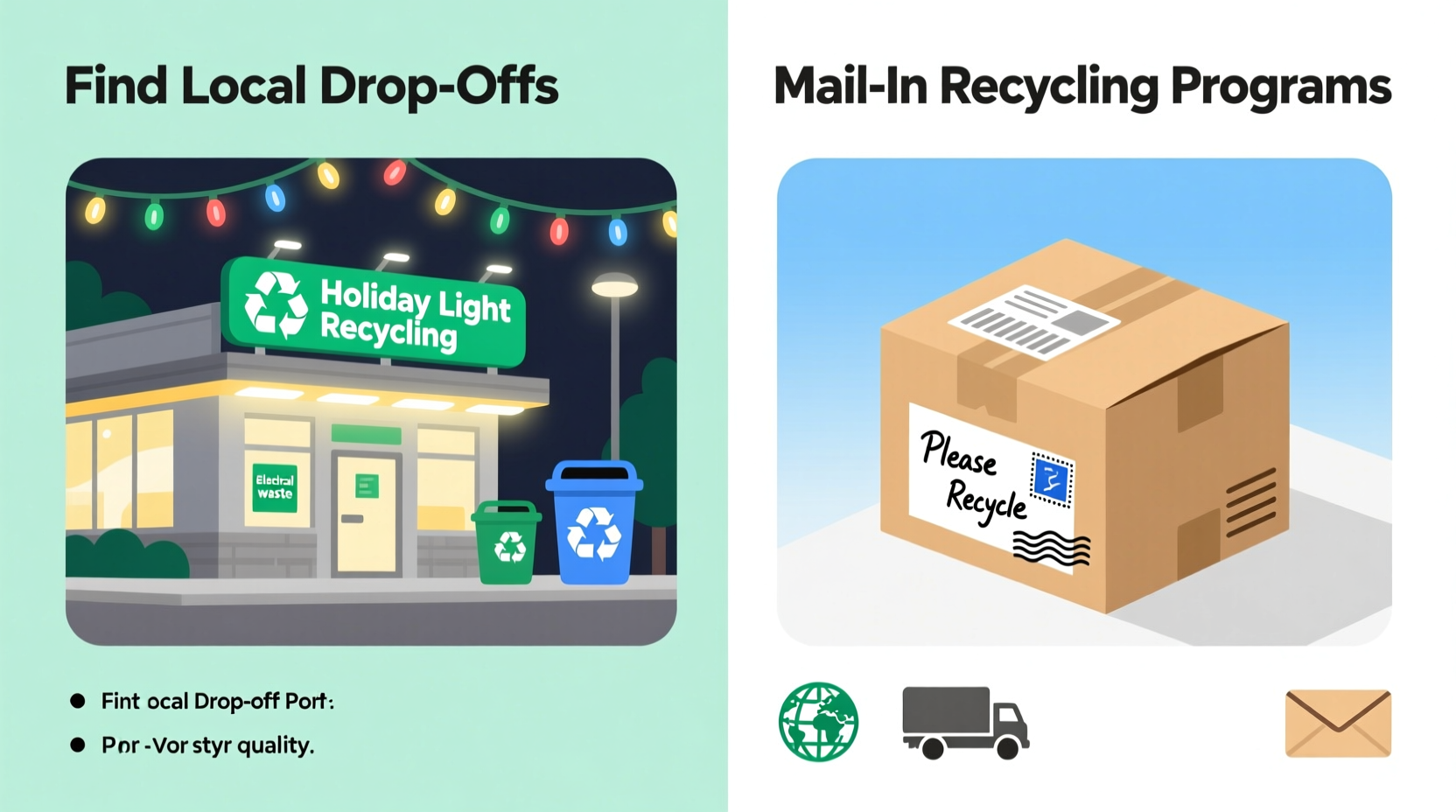 how to recycle old christmas lights local drop off and mail in programs