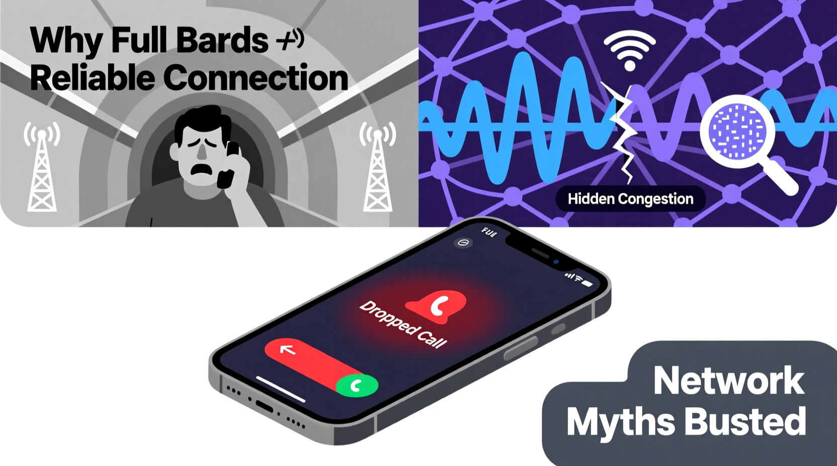 why does my phone show full bars but still drop calls network myths busted
