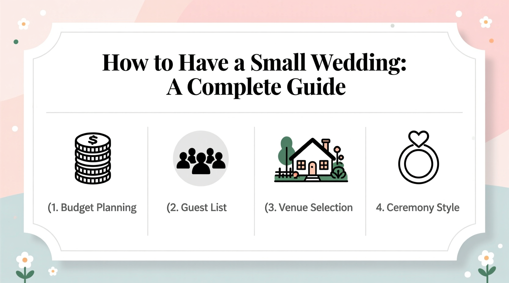 how to have a small wedding