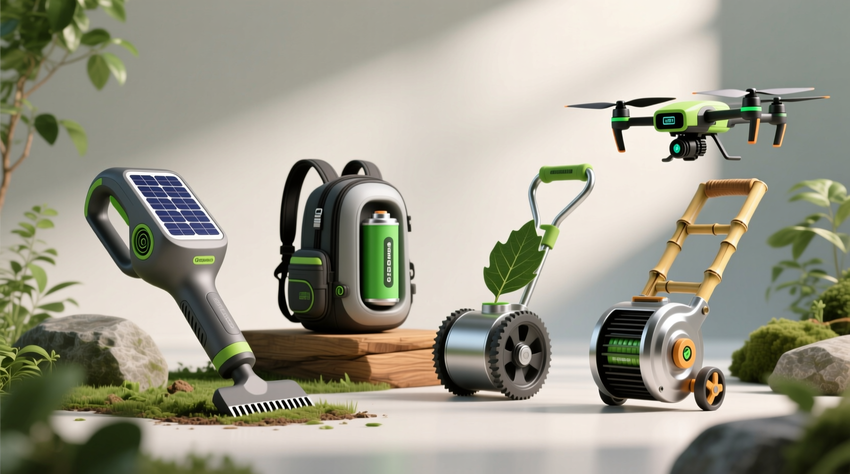 four alternatives to gas powered leaf blowers that are
