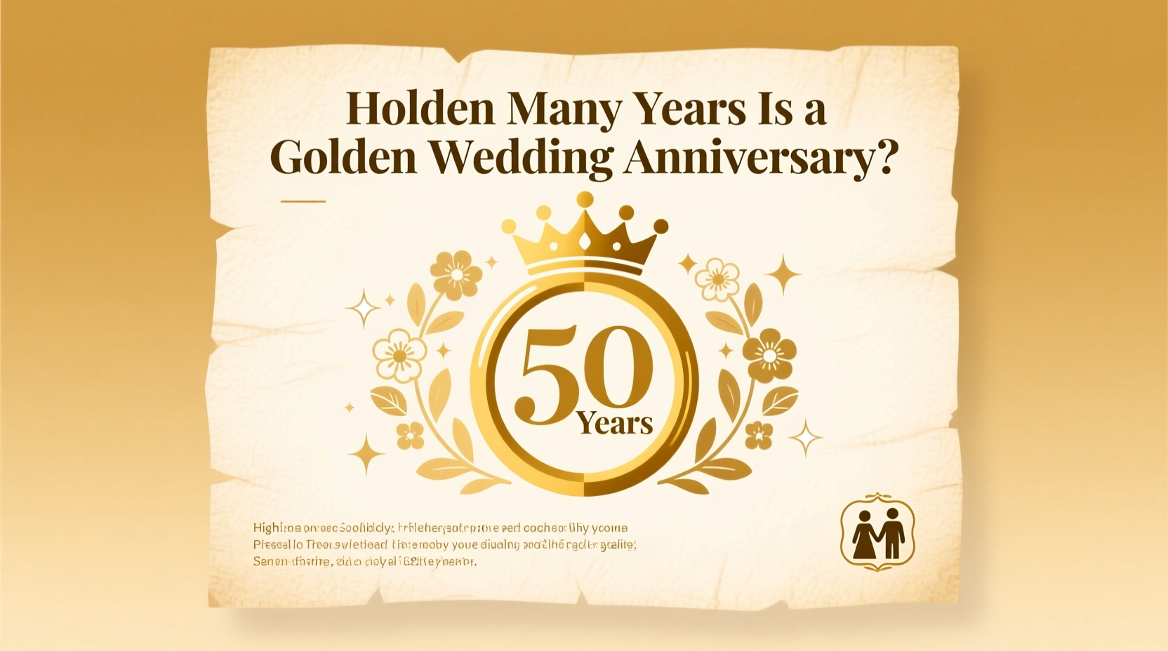 how many years is a golden wedding anniversary
