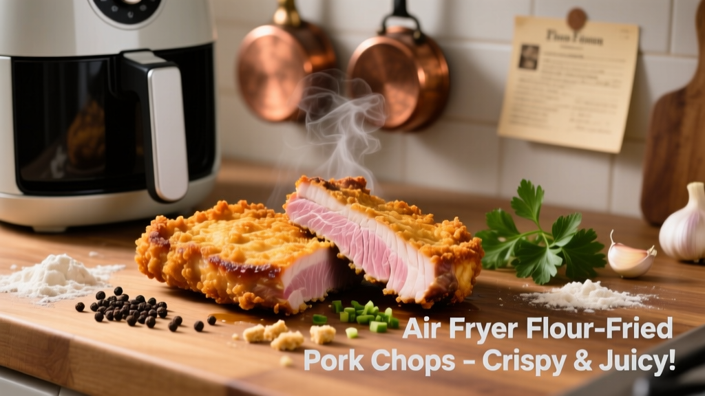 Air Fryer Flour-Fried Pork Chops (Crispy & Juicy!)