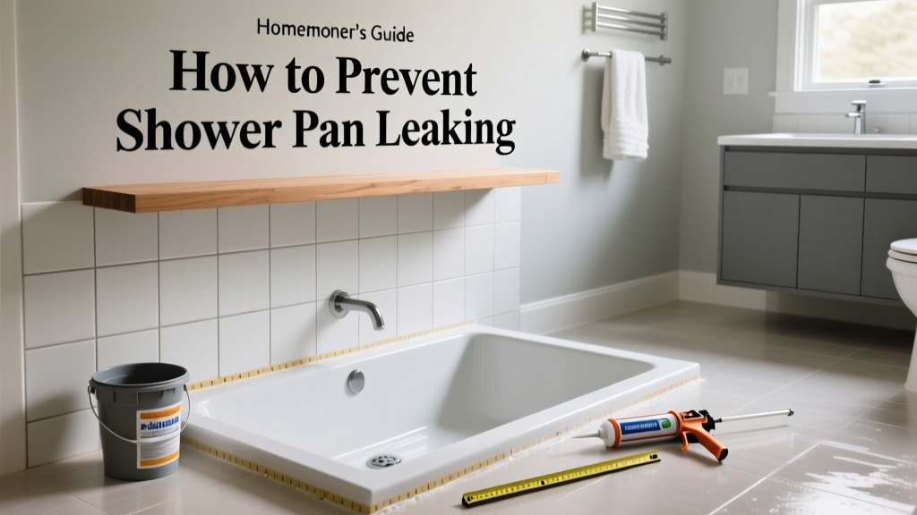 How to Prevent Shower Pan Leaking: A Homeowner's Guide