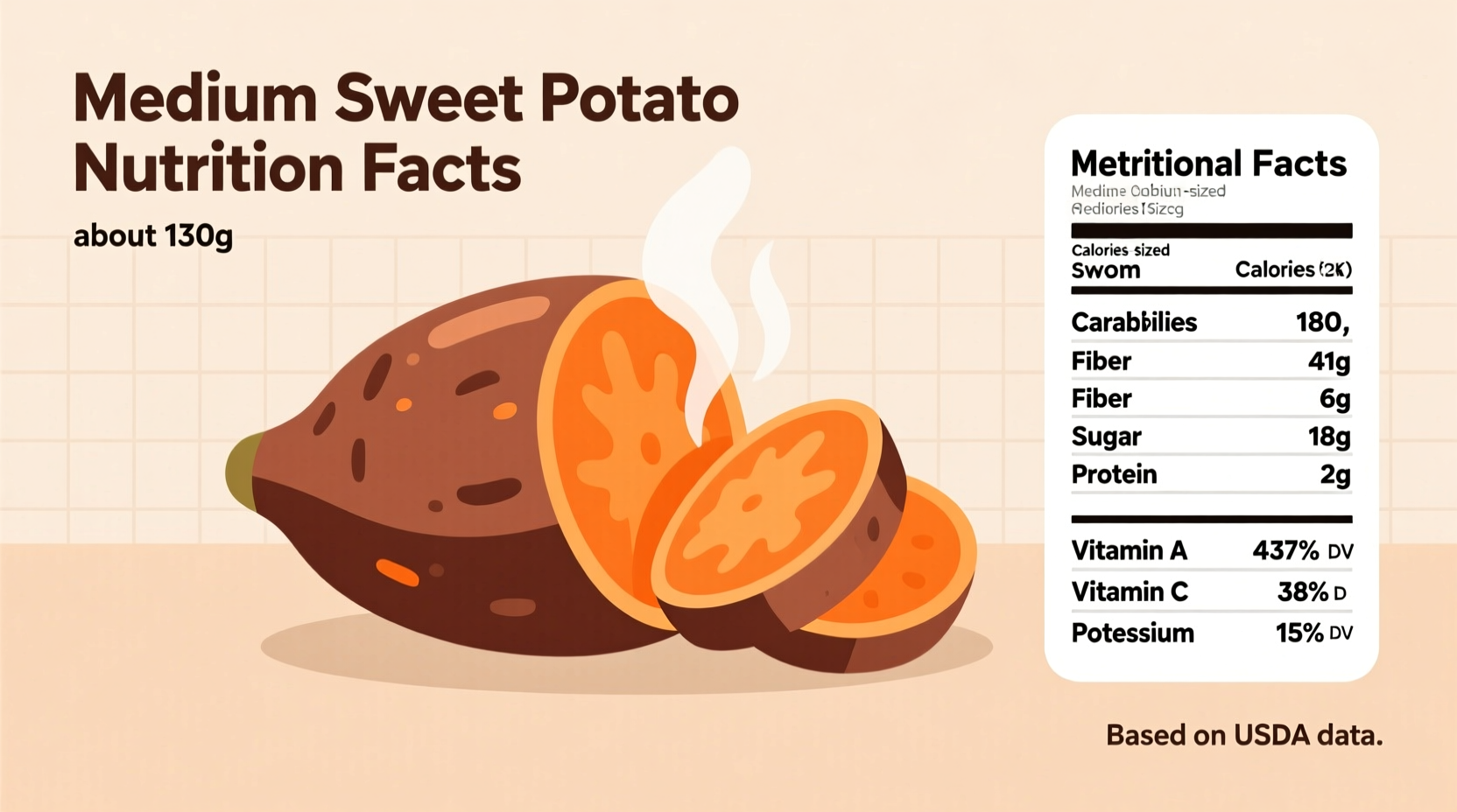 Medium Sweet Potato Nutrition Facts: Complete Breakdown