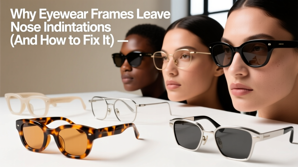 Why Eyewear Frames Leave Nose Indentations (And How to Fix It)